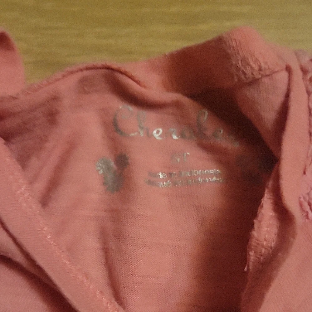 Cherokee Kids Coral Lace Sleeve Tee